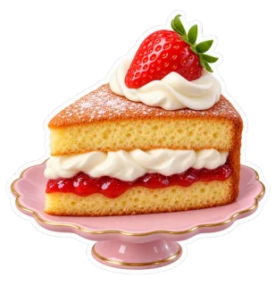3D cake sticker