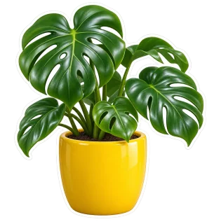 3D plants sticker