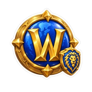 3D world of warcraft sticker